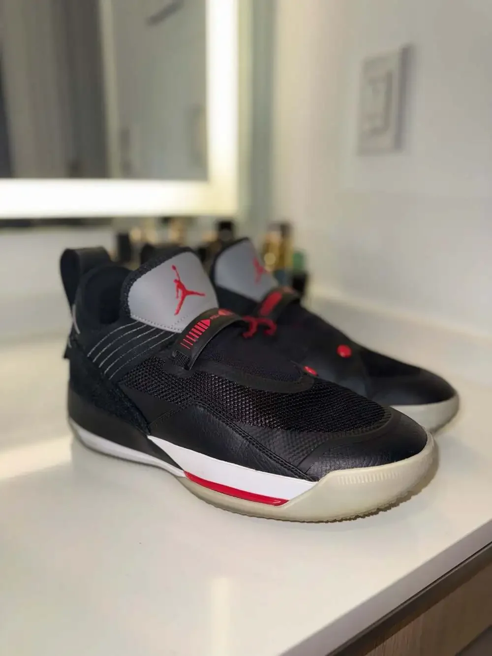 Air Jordan XXXIII SE 'Black Cement' Basketball Shoes (CD9560-006) Sz 9